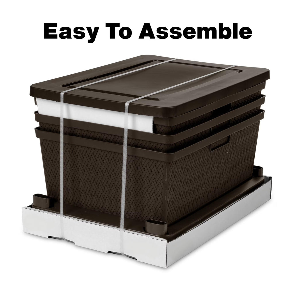 Wide 3 Drawer Plastic Storage Dresser B8528
