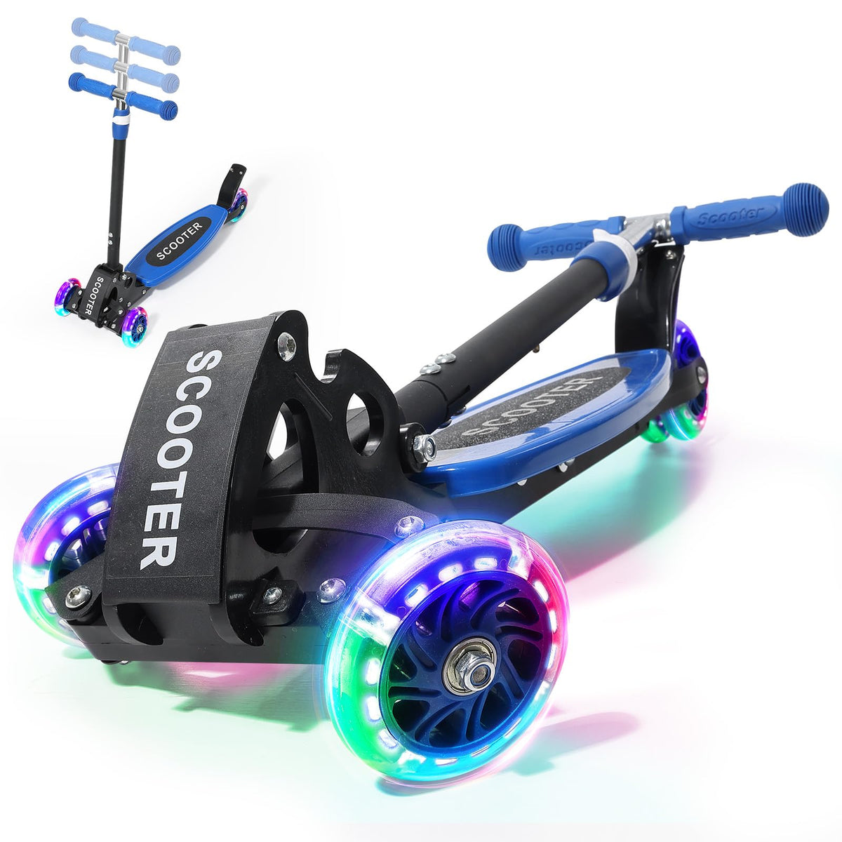 3 Wheel Kids Scooter with LED Light-Up M907