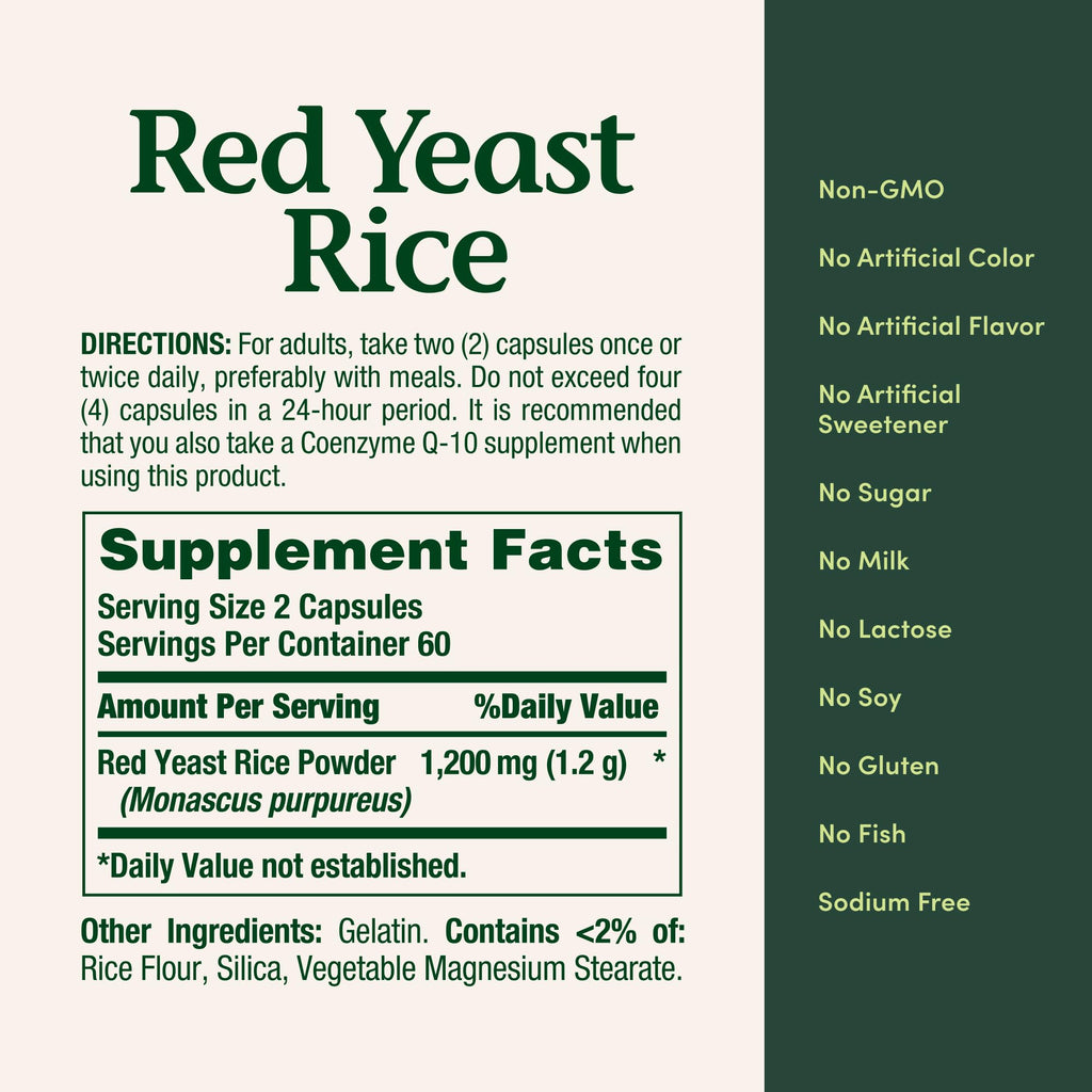 Red Yeast Rice Herbal Supplement P7771
