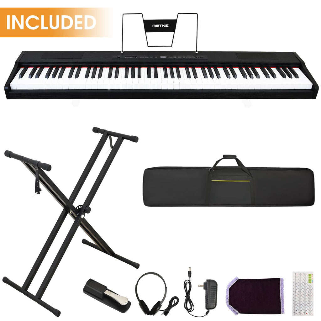 88 Key Semi Weighted Digital Piano with Stand Z65482
