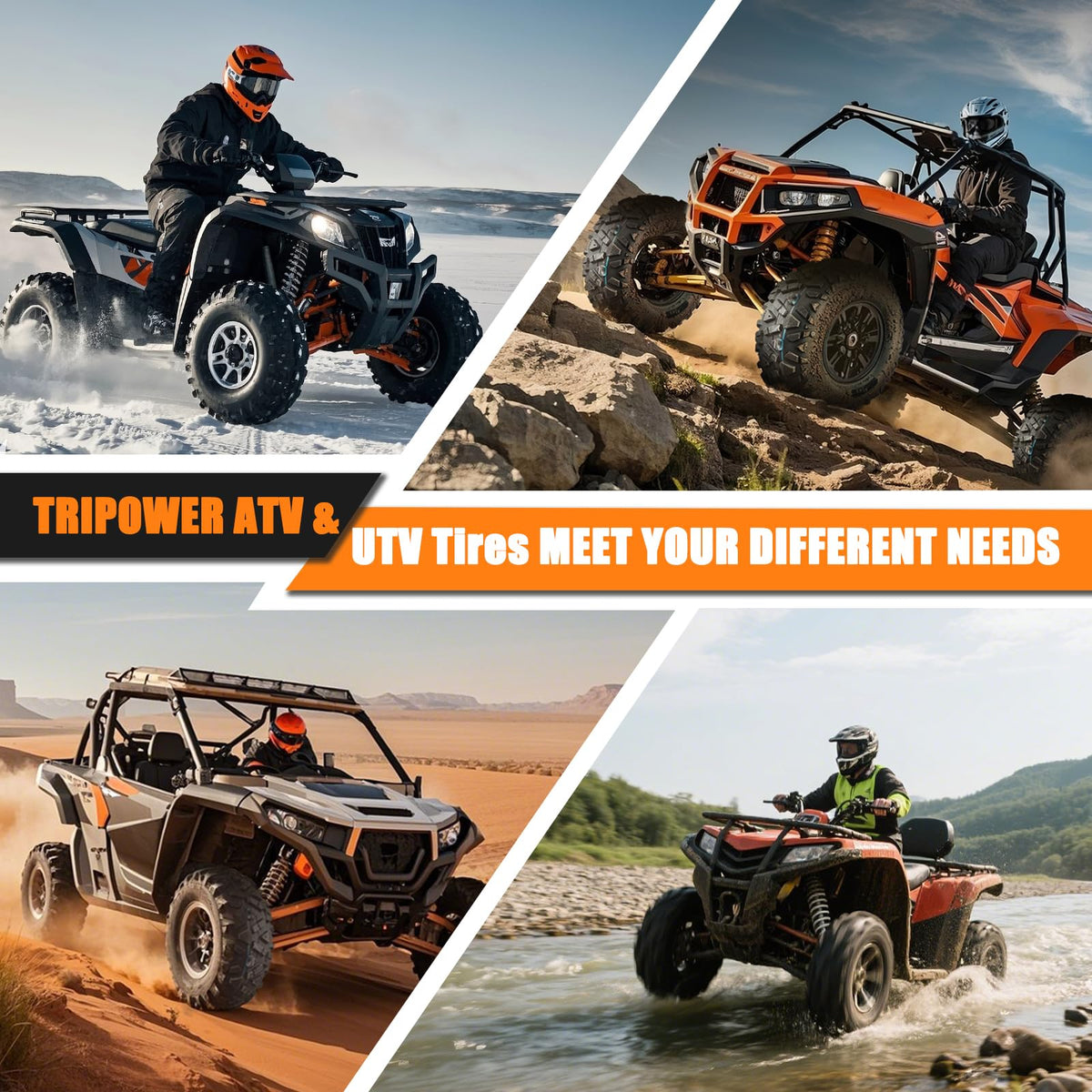 19x7-8 All-Terrain ATV/UTV Tires Set of 2 G2384