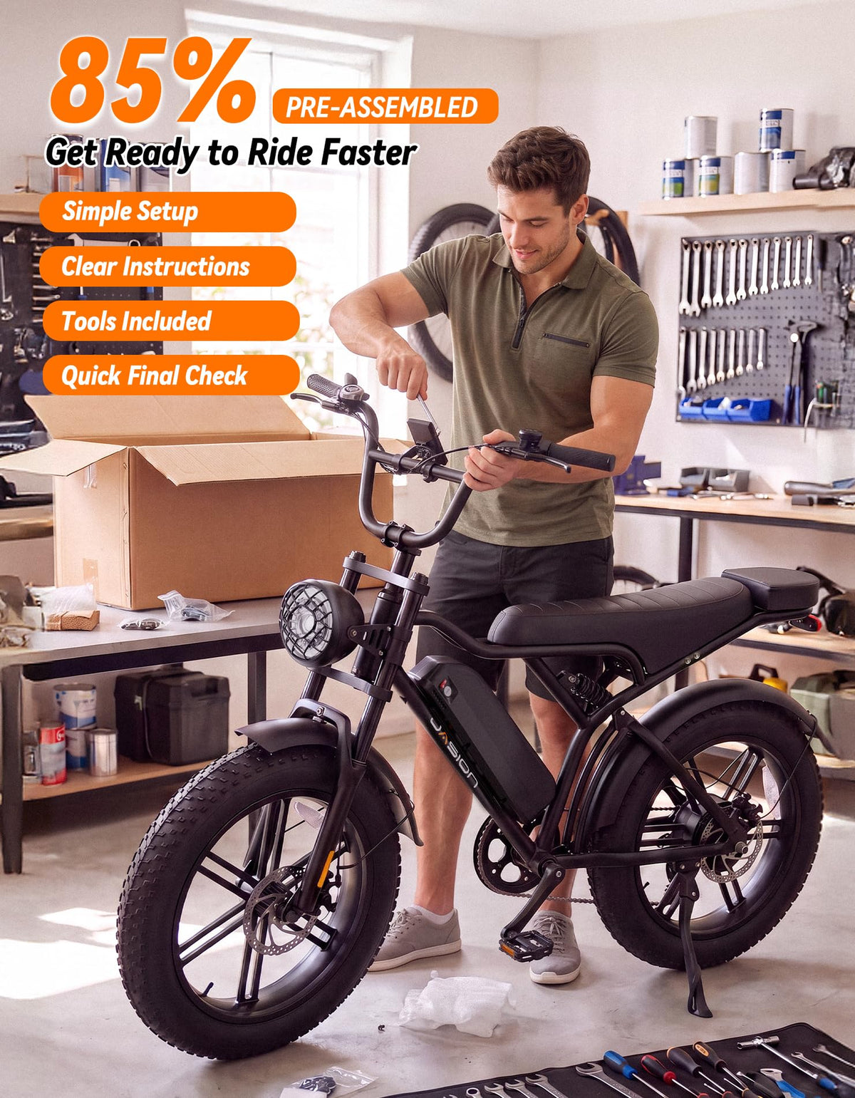 Electric Bike, 2000W Peak, Fat Tire V272314