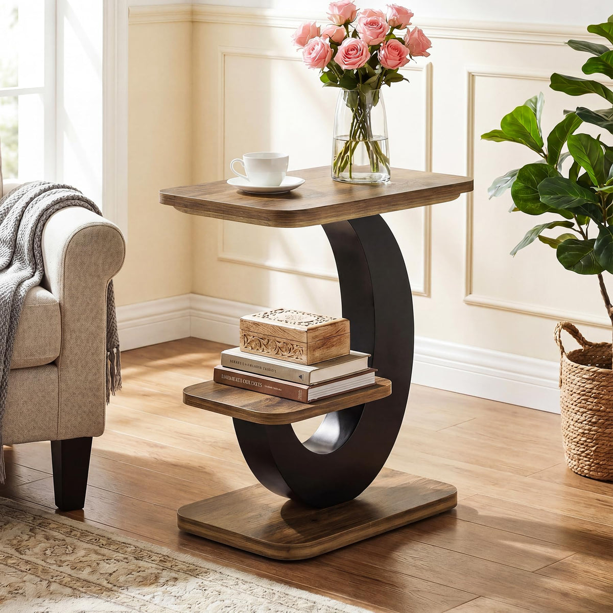 2-Tier Narrow Side Table M8982