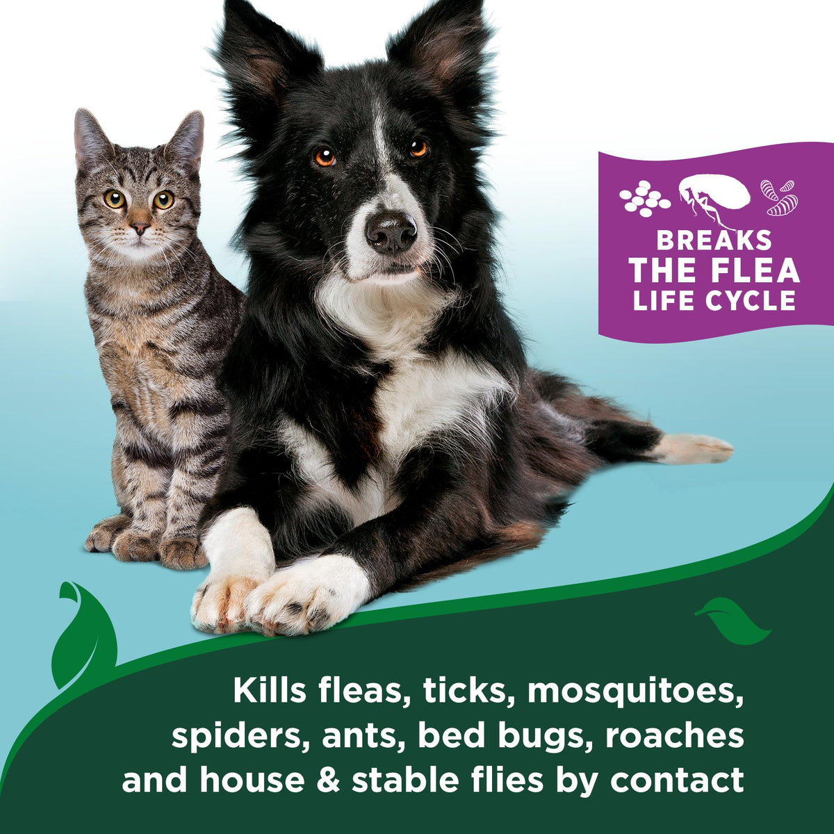 Flea & Tick Indoor Home Spray for Cats 32 oz L95760