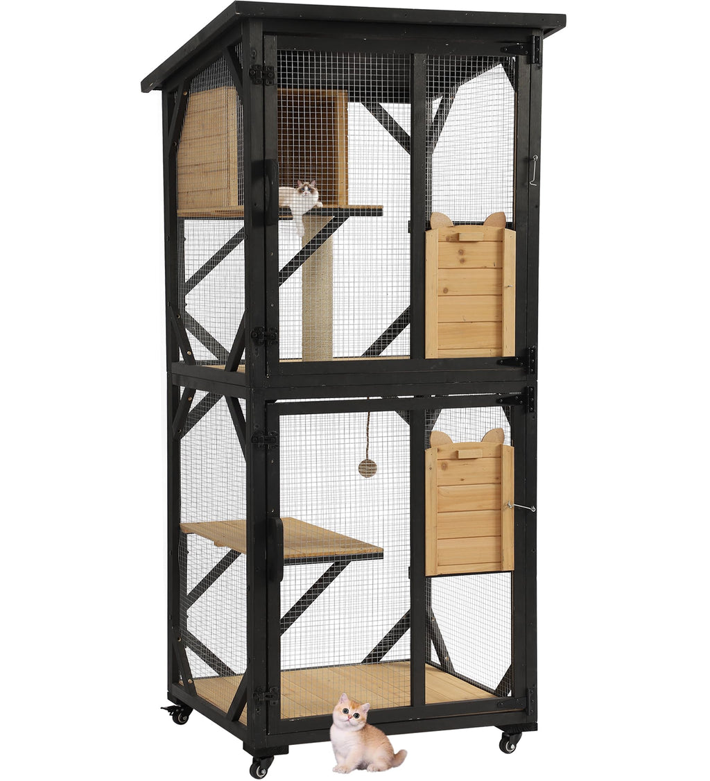 4-Tier Outdoor Cat House Enclosure X89739