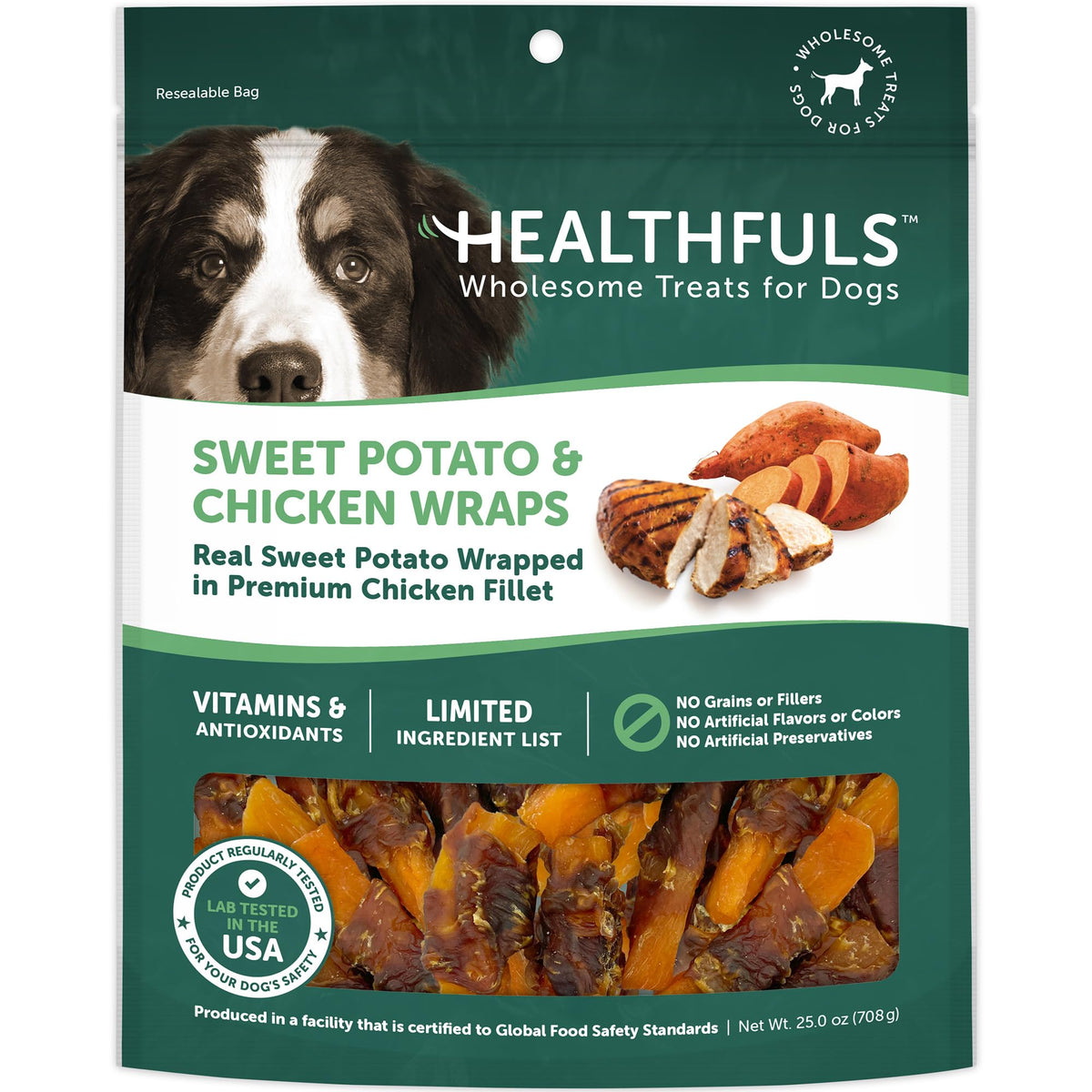 Chicken Wrapped Sweet Potato Dog Treats 16oz W499663