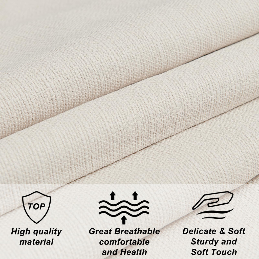 Linen Queen Size Upholstered Headboard B366