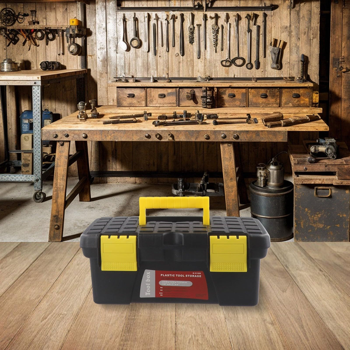 10 Inch Single Layer Plastic Toolbox O202