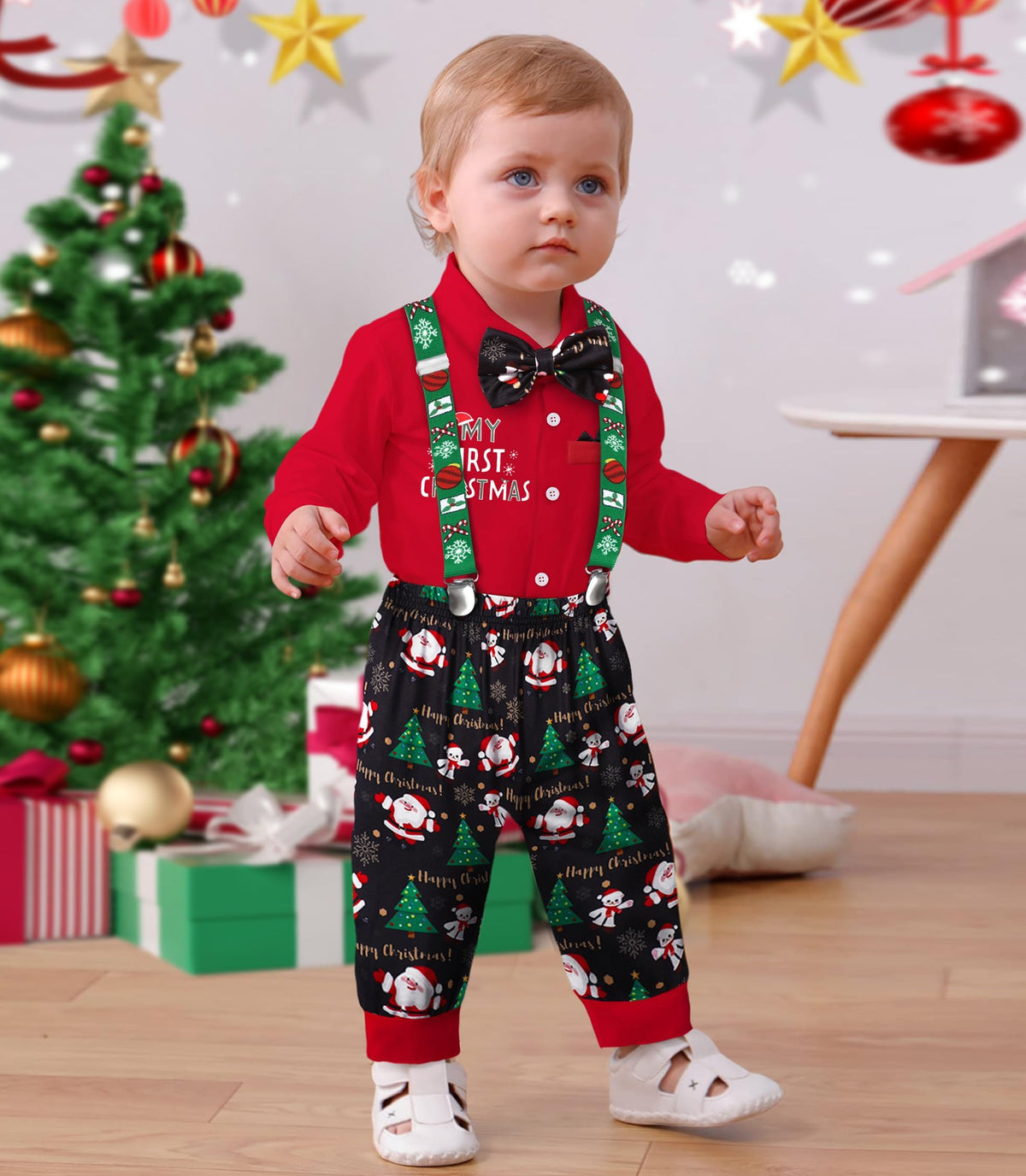 Baby Boy Christmas Outfit 3PCS Set G799
