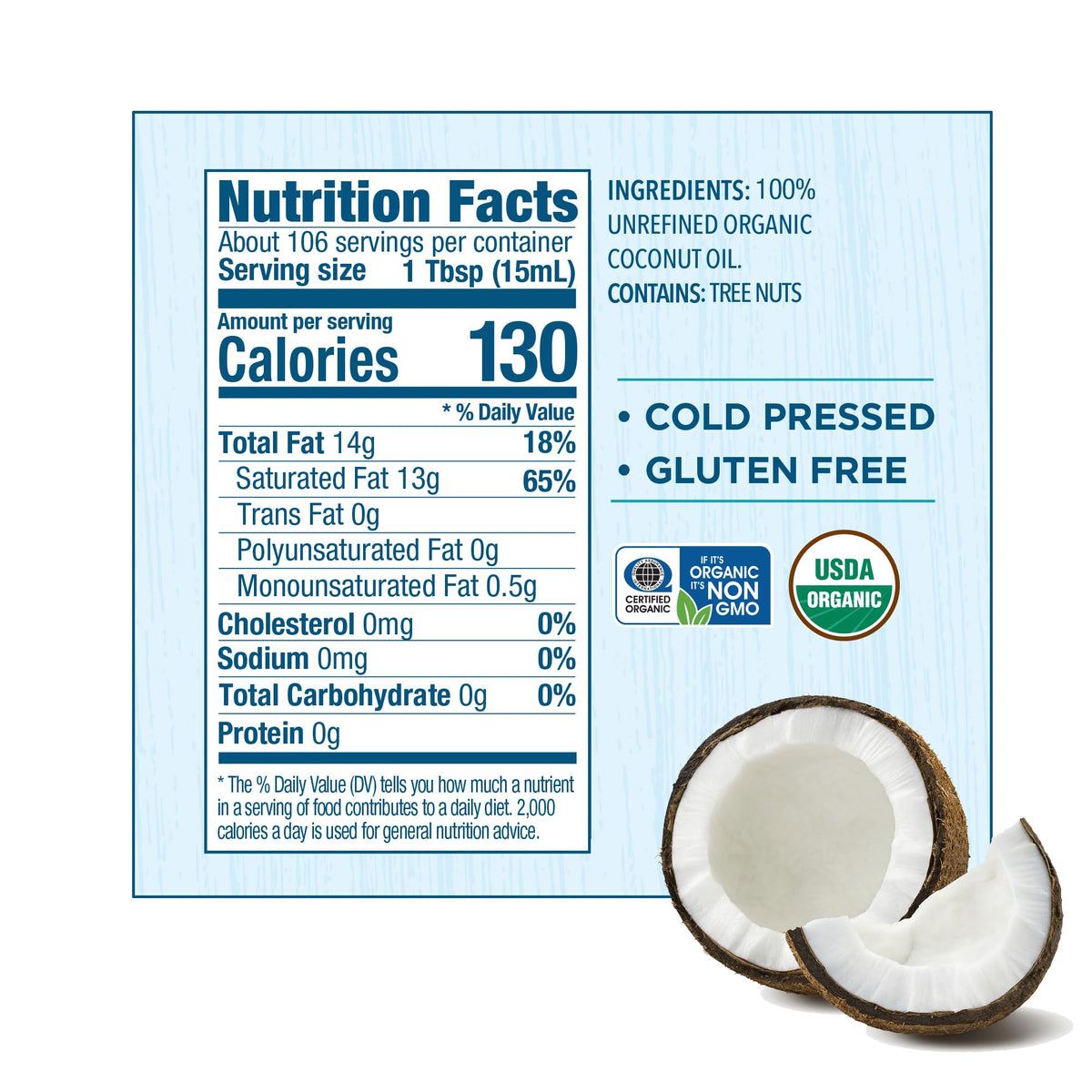 Organic Refined Coconut Oil 54 fl oz K991
