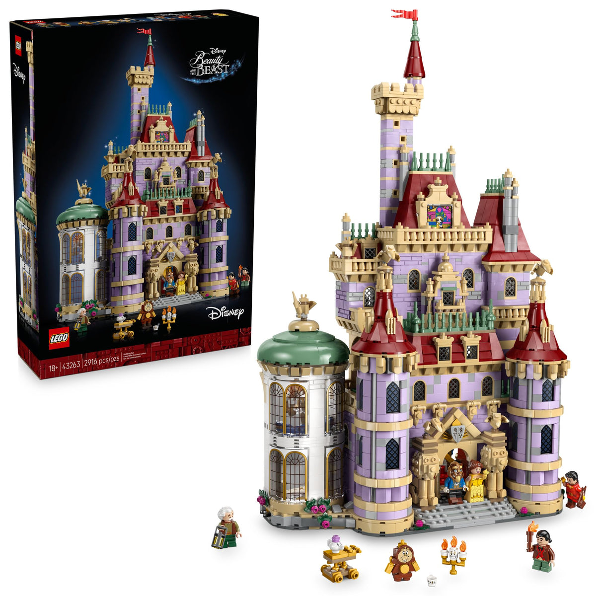 Disney Princess Beauty and The Beast Castle Building Set J408