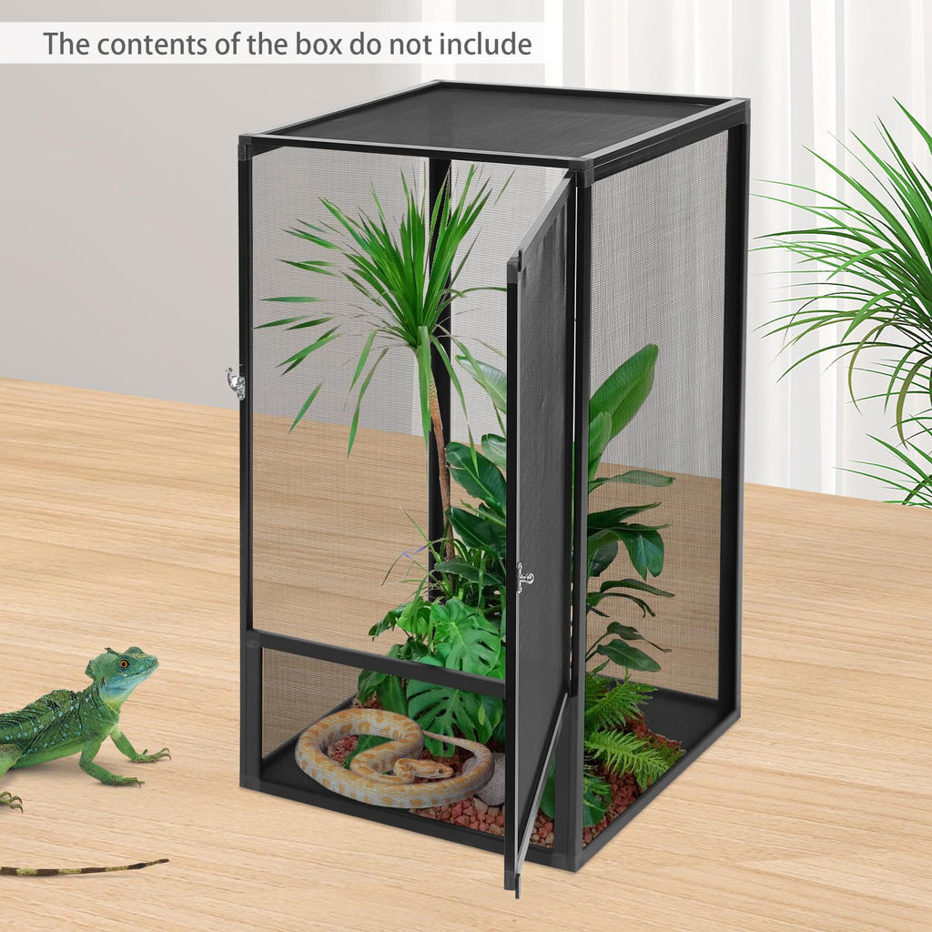 Terrarium Enclosure with Mesh Top and Locking Latch S5813