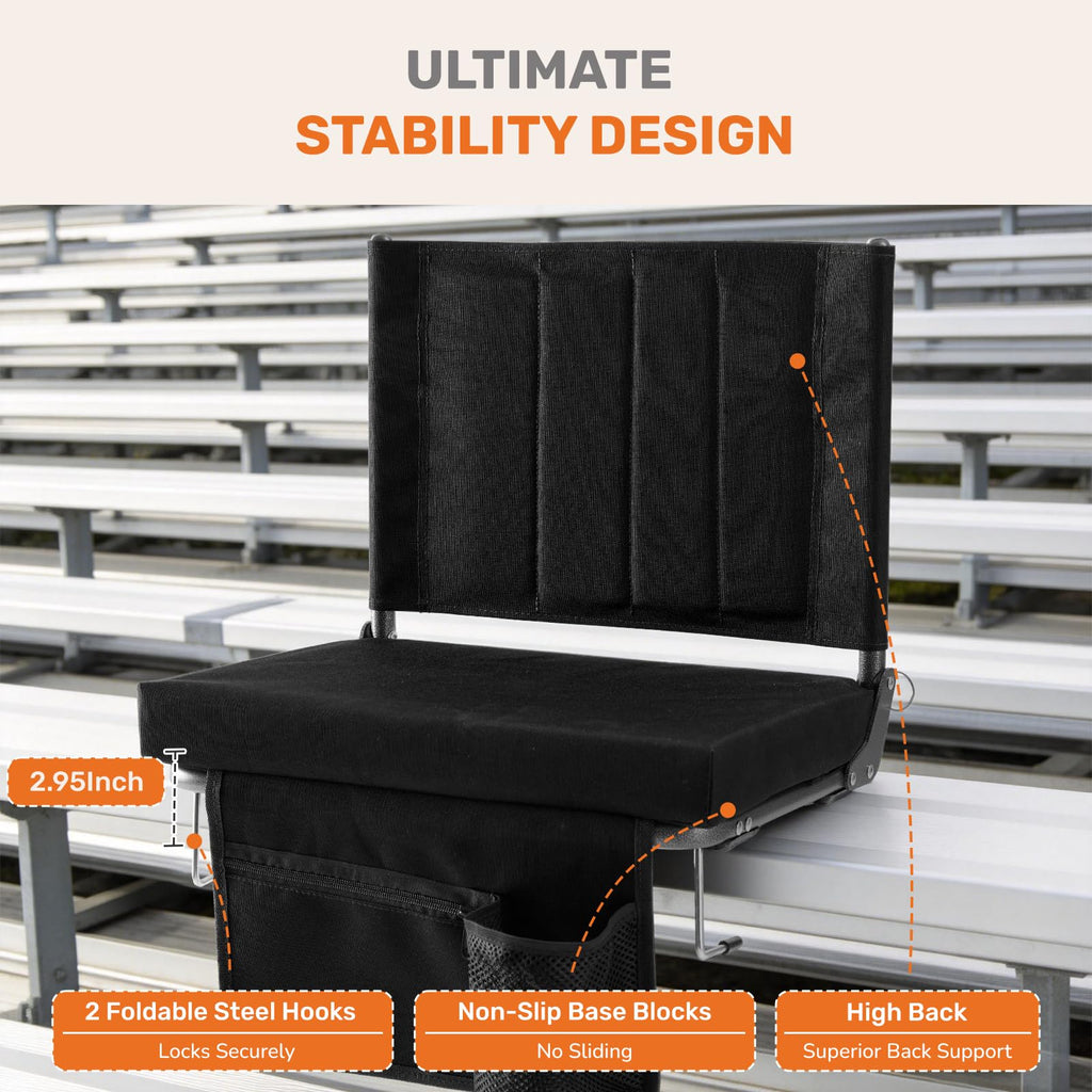 Padded Stadium Seats with Back Support N92419