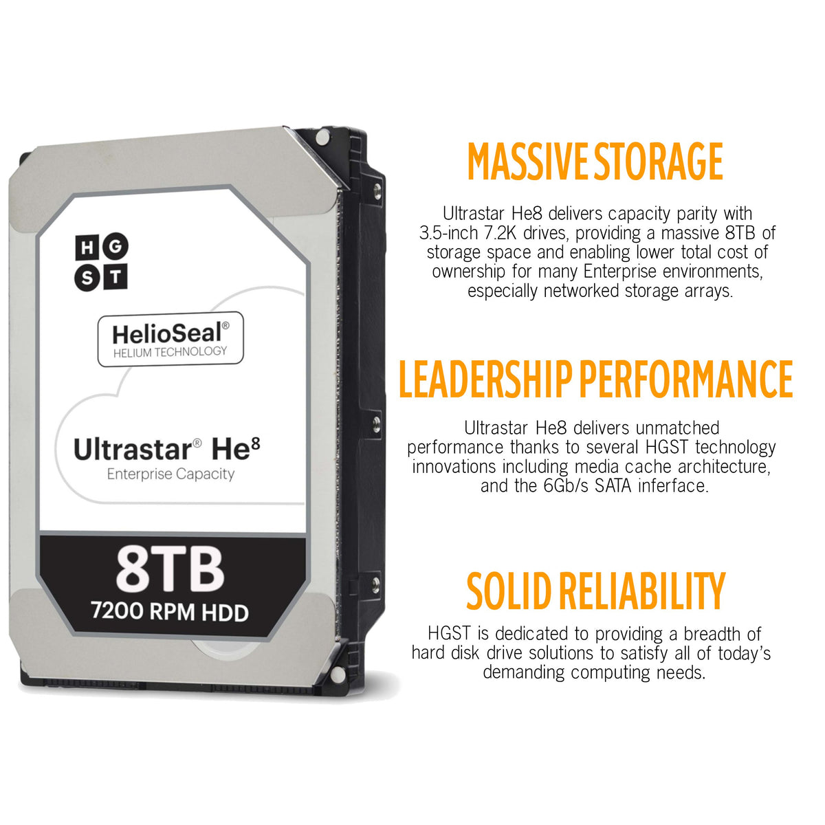 8TB 7200 RPM SATA 3.5in HDD L522