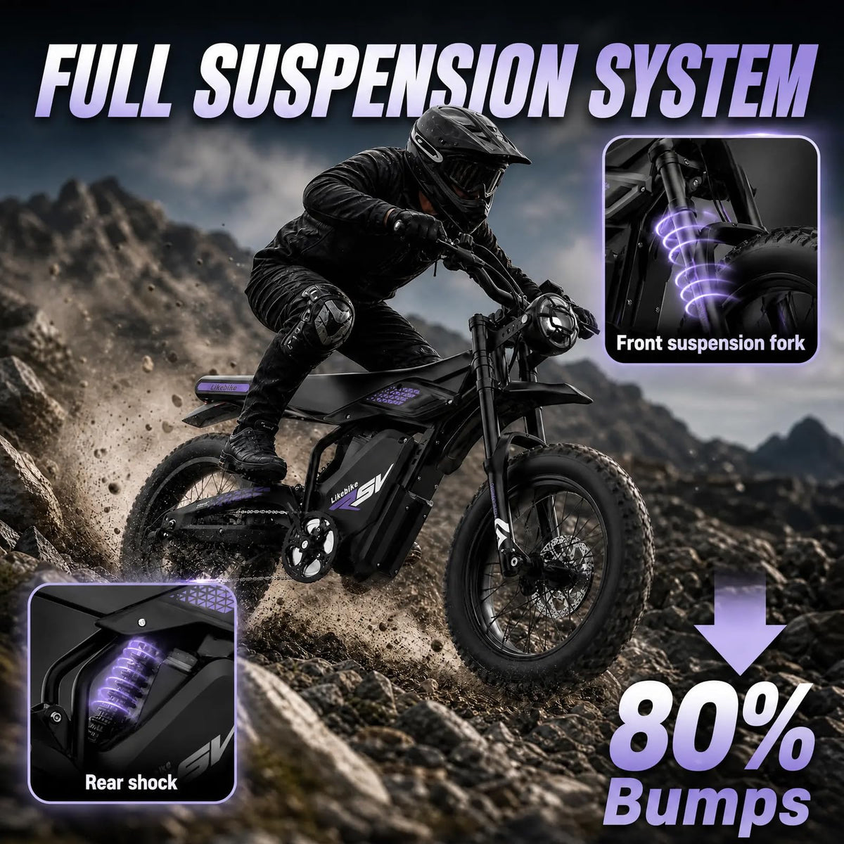 1500W Electric Bike with Pedal V122