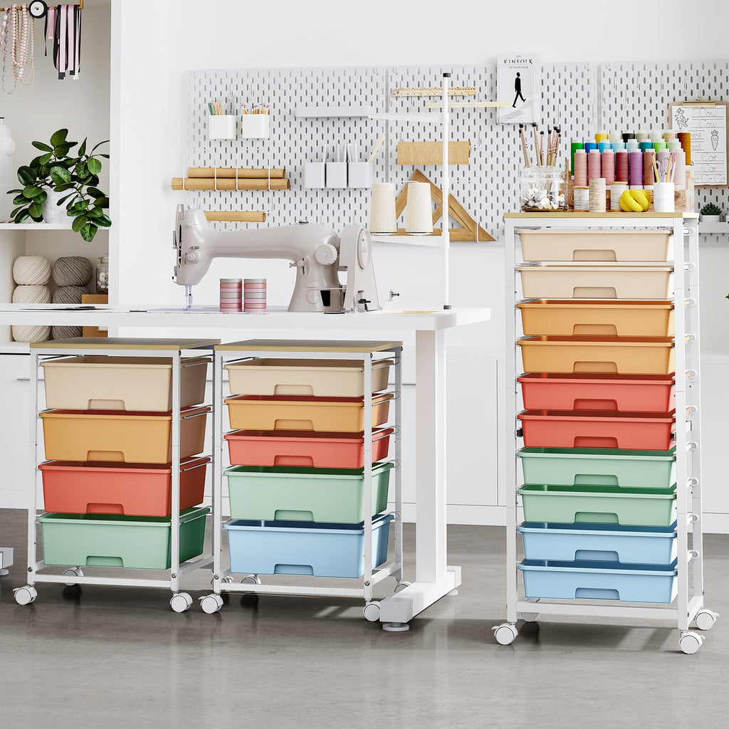 10 Drawer Rolling Cart A38062