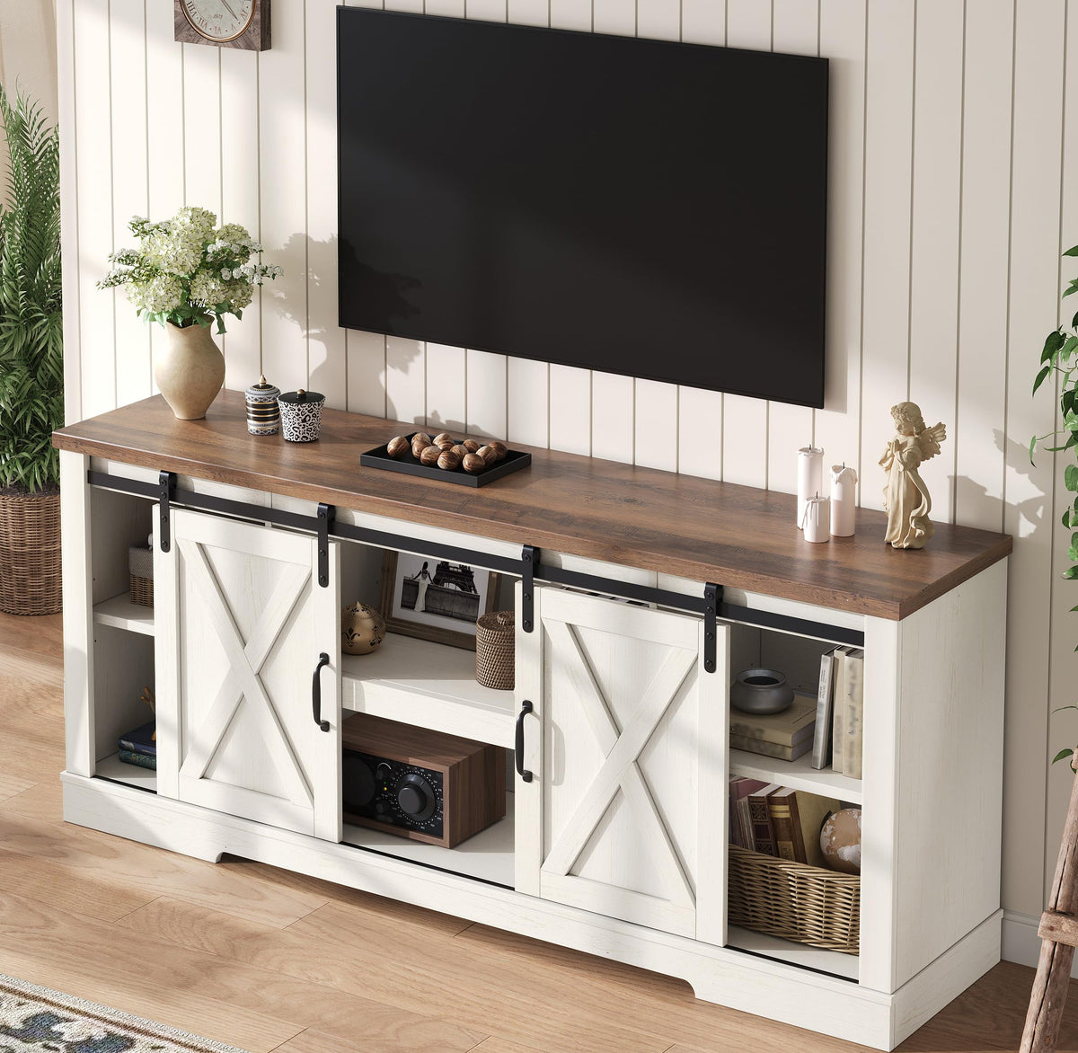 White TV Stand L1971