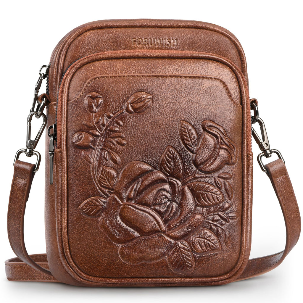 Small RFID Leather Crossbody Bag C114998