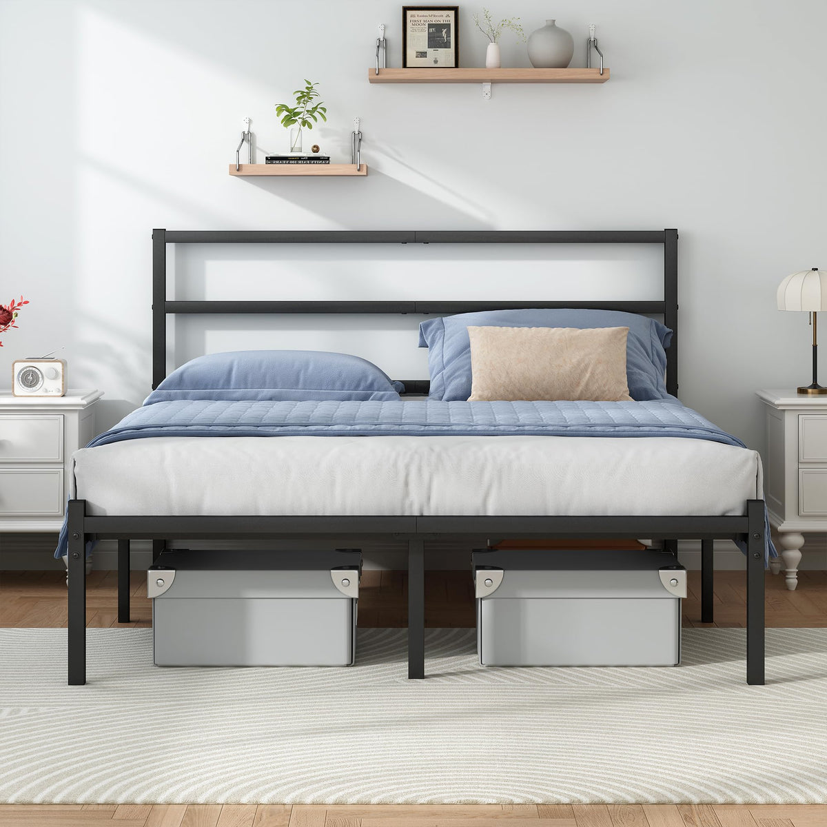 Black Full Size Bed Frame O4350