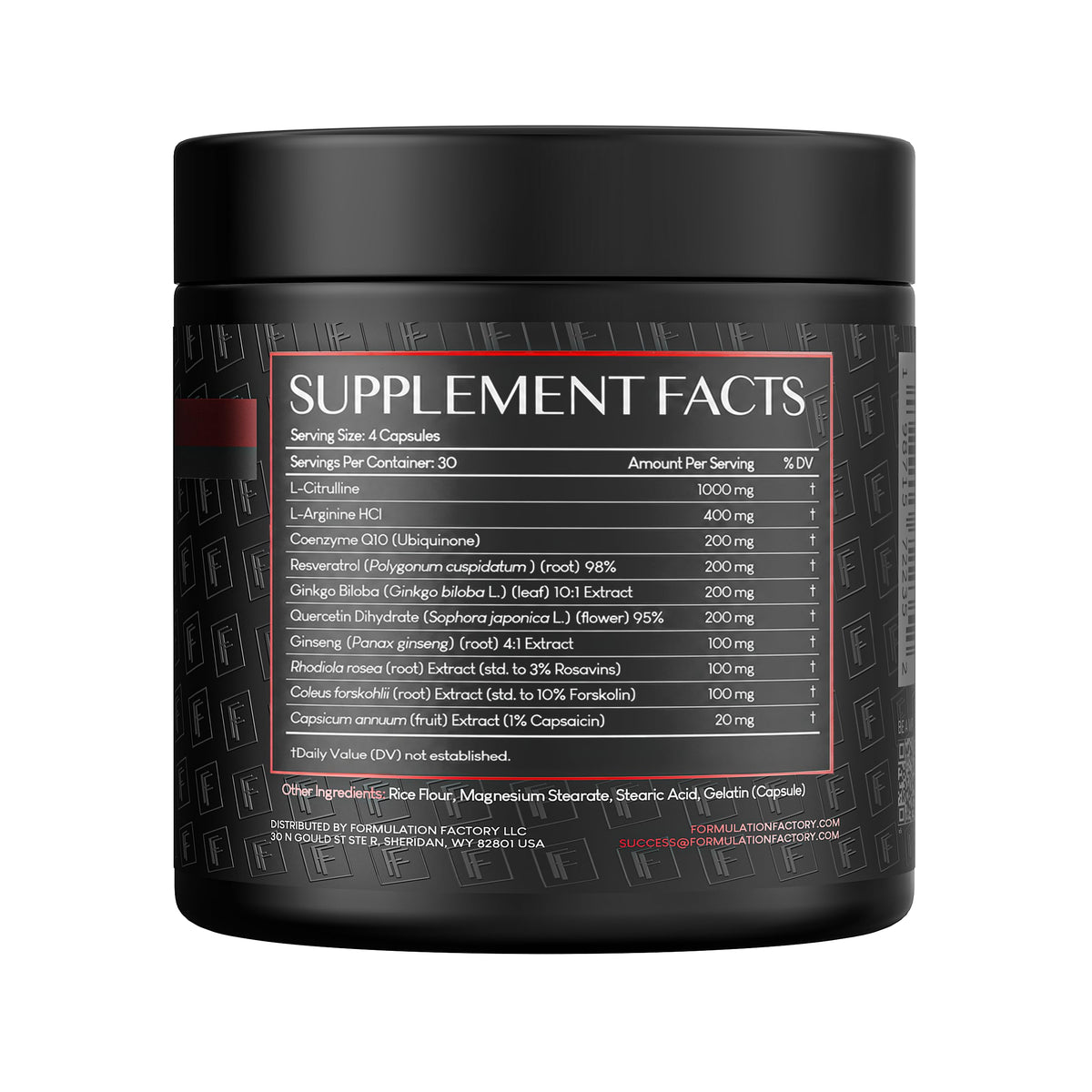 Nitric Oxide Booster with L-Citrulline, L-Arginine, CoQ10 & Resveratrol - 120 Capsules H753211
