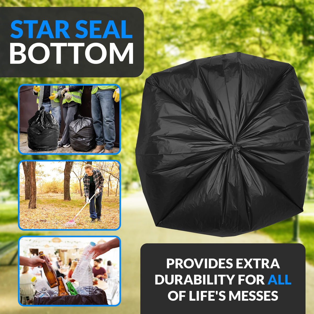 40 to 45 Gallon Heavy Duty Trash Bags E924
