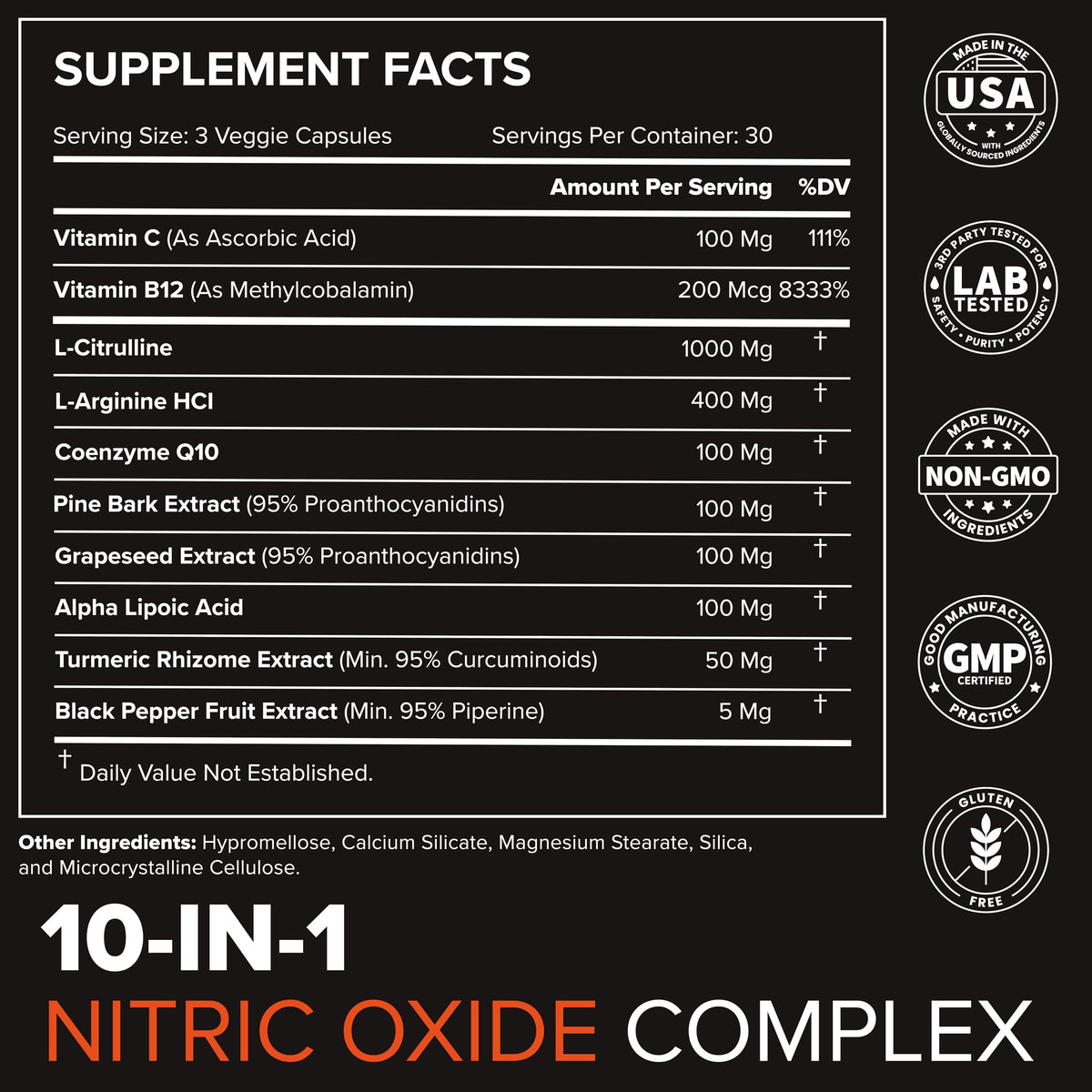 Nitric Oxide Supplement B286