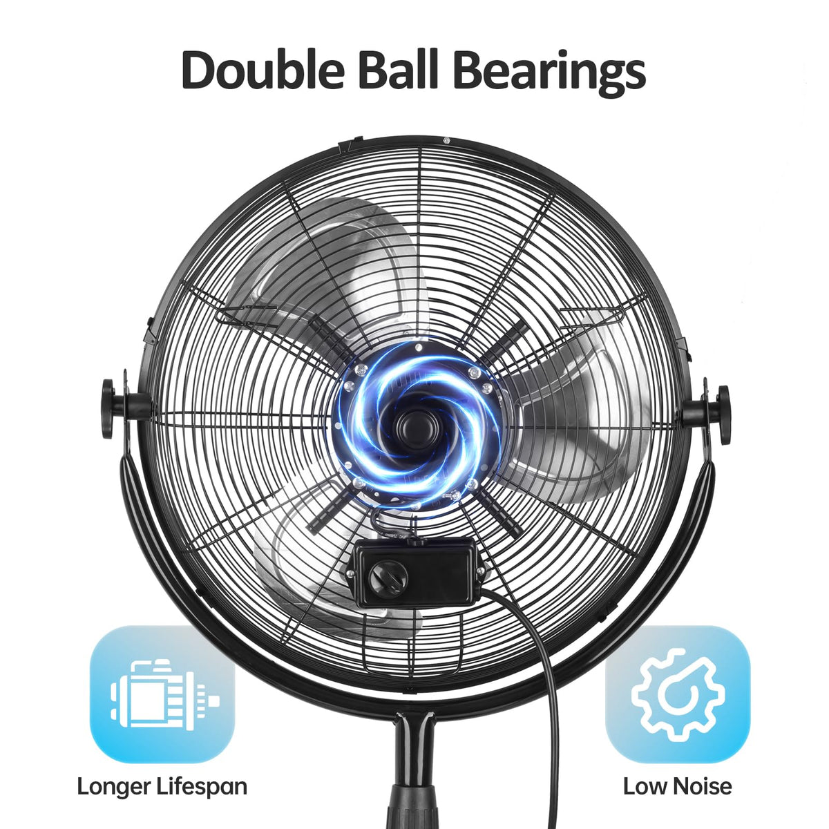 18 Inch High Velocity Metal Pedestal Fan Z35449