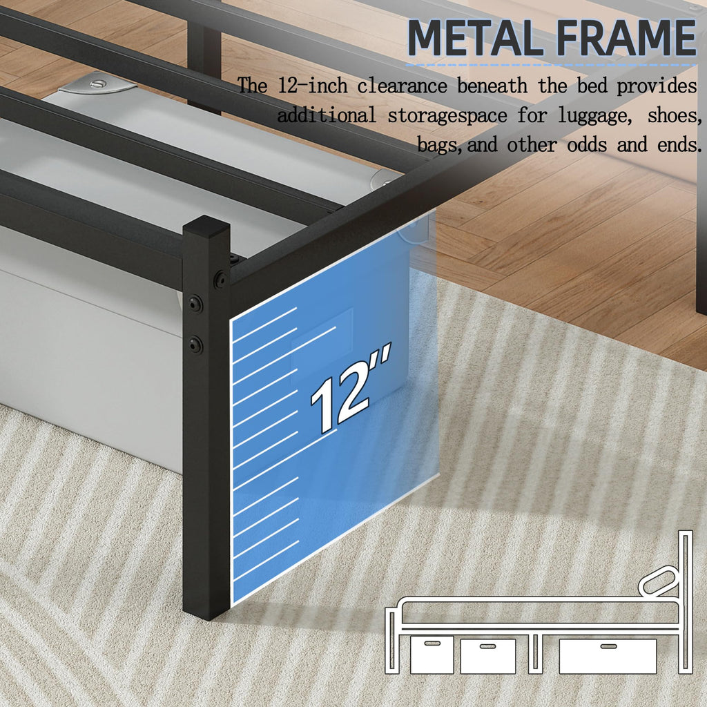 Black Full Size Bed Frame O4350