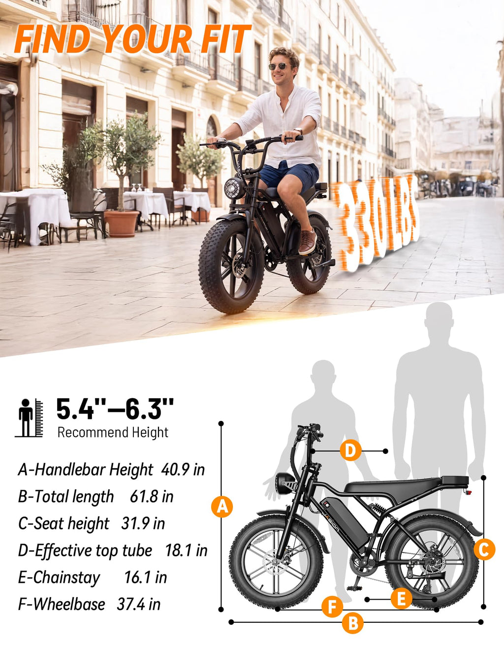Electric Bike, 2000W Peak, Fat Tire V272314