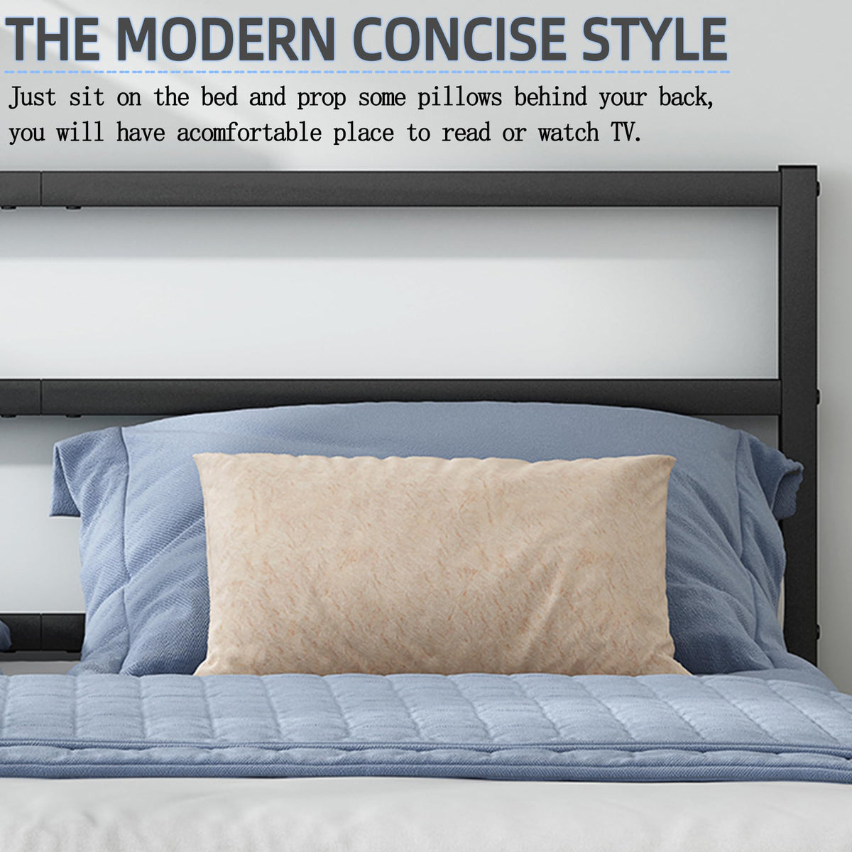 Black Full Size Bed Frame O4350