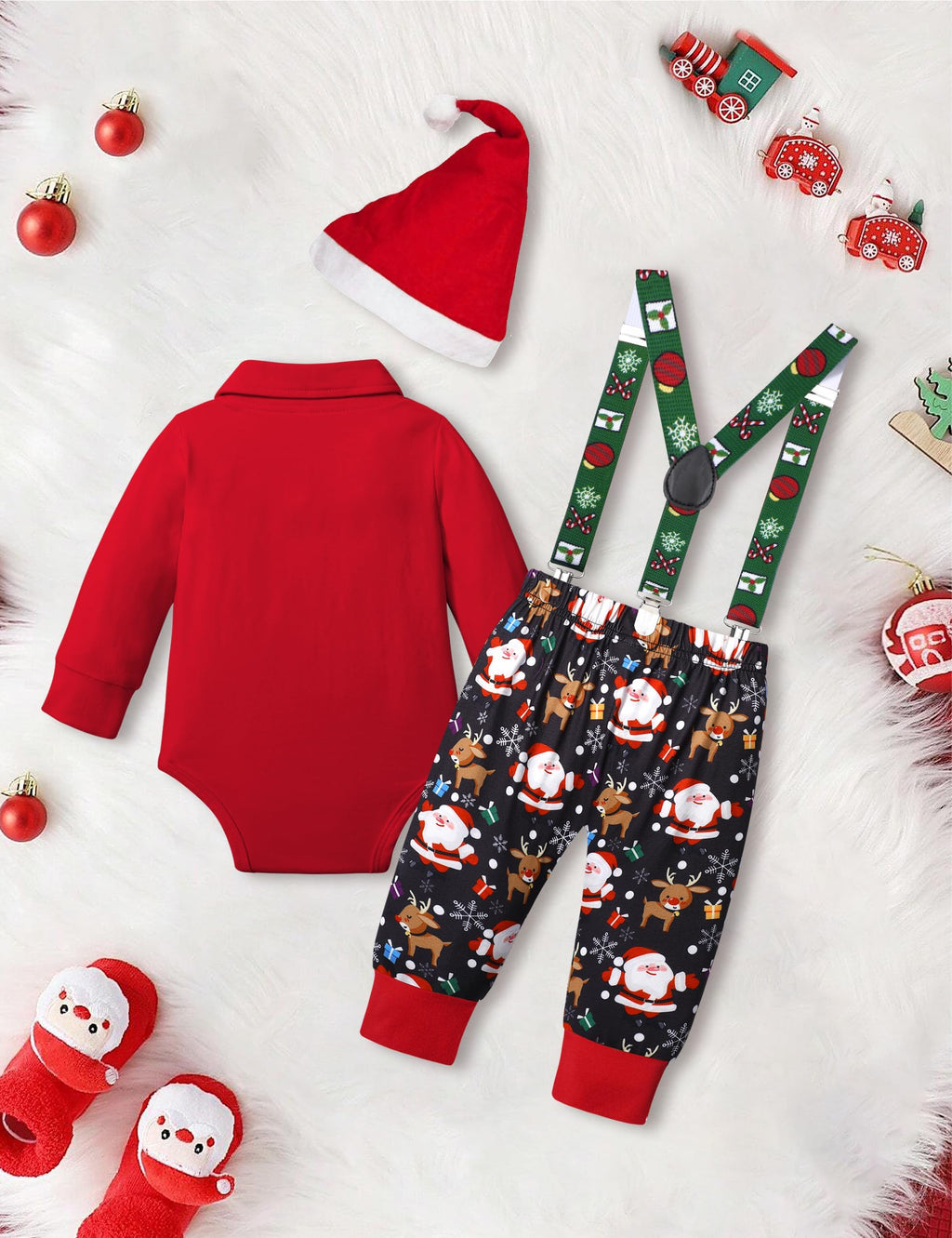 Baby Boy Christmas Outfit 3PCS Set G799