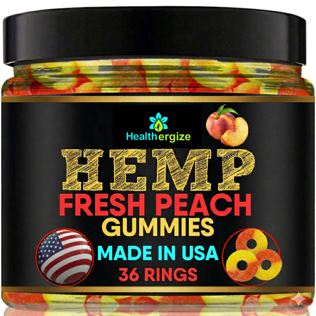 Hemp Gummies Peach Rings R825