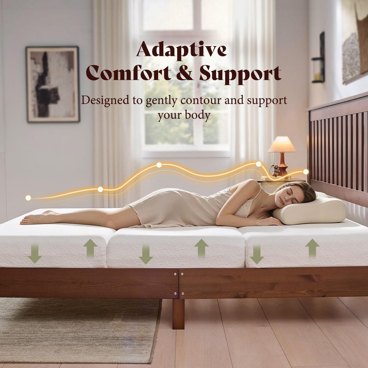 Queen Tri-Fold Memory Foam Mattress X403