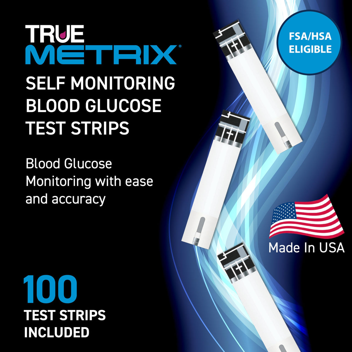 Blood Glucose Test Strips, 100 Count F85836