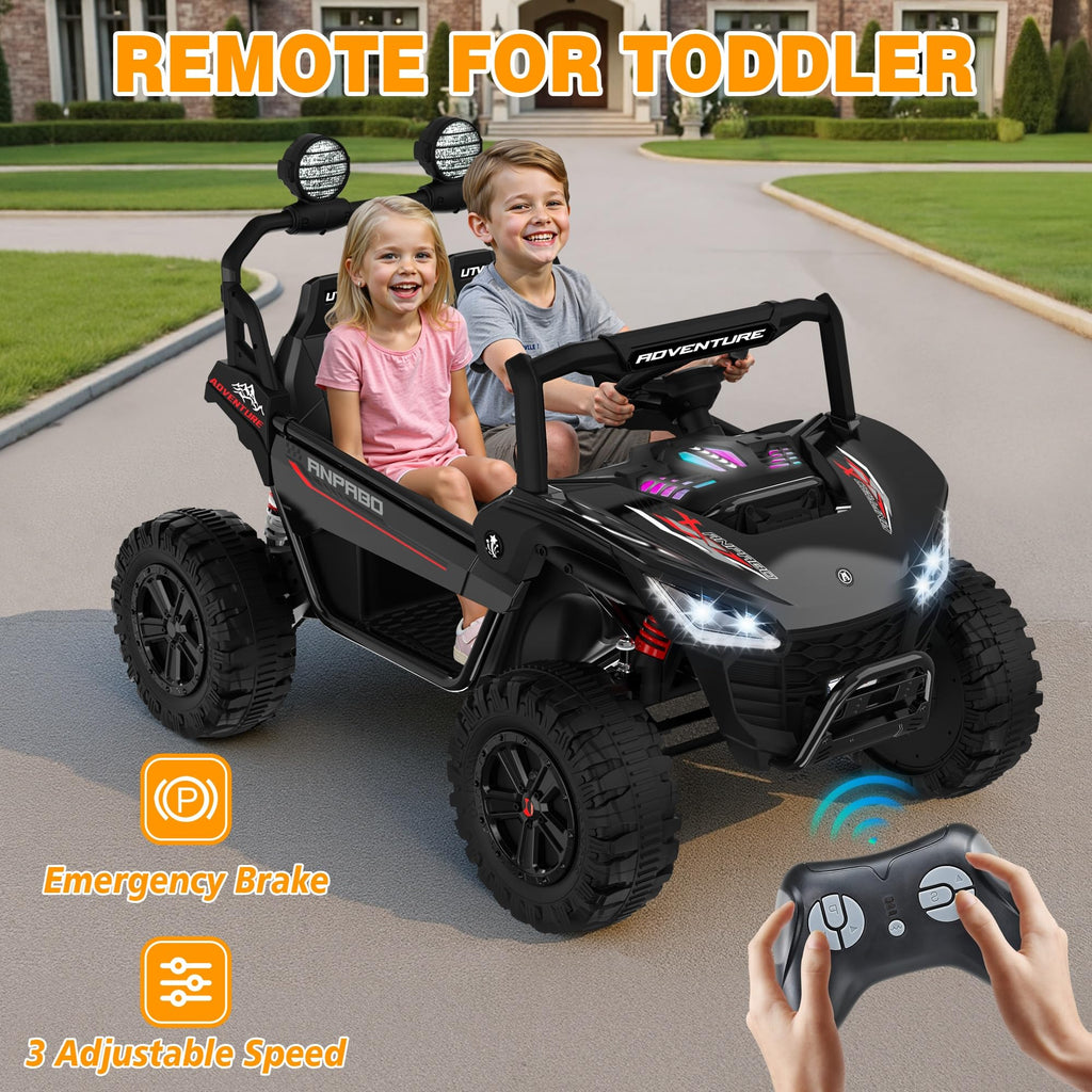 24V Ride on Toy with 4 x 200W Motors, Black G550