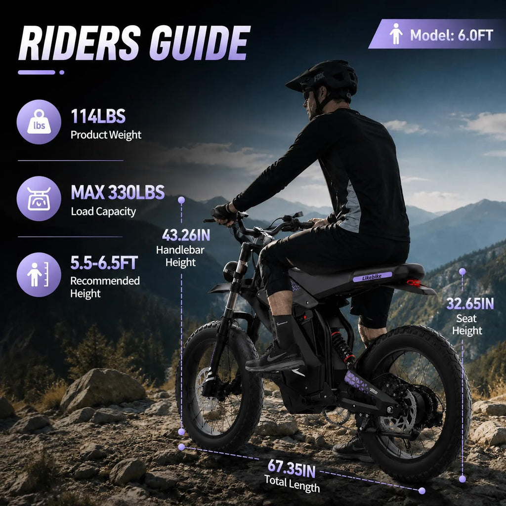 1500W Electric Bike with Pedal V122