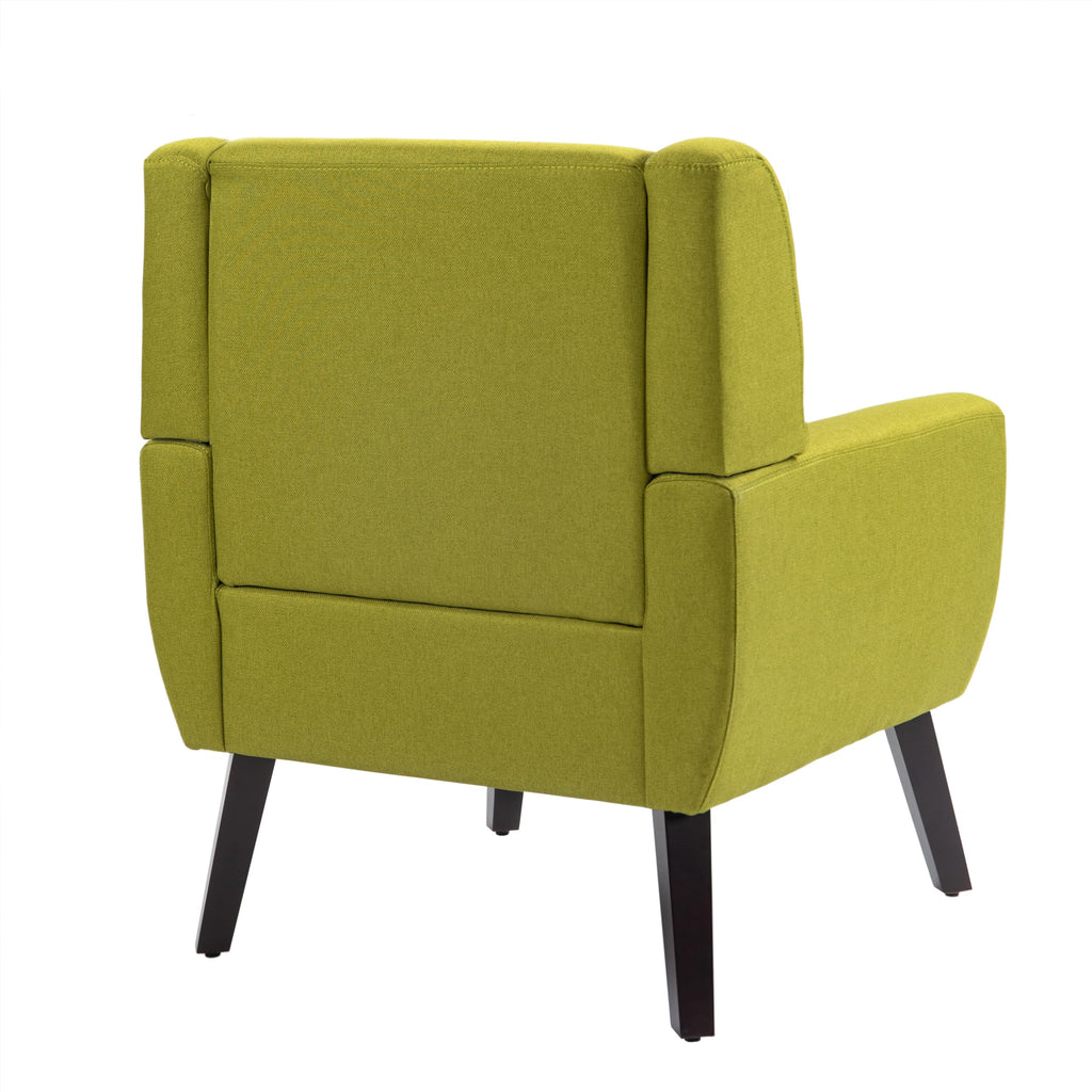 Green Fabric Accent Chairs Set of 2 D8196