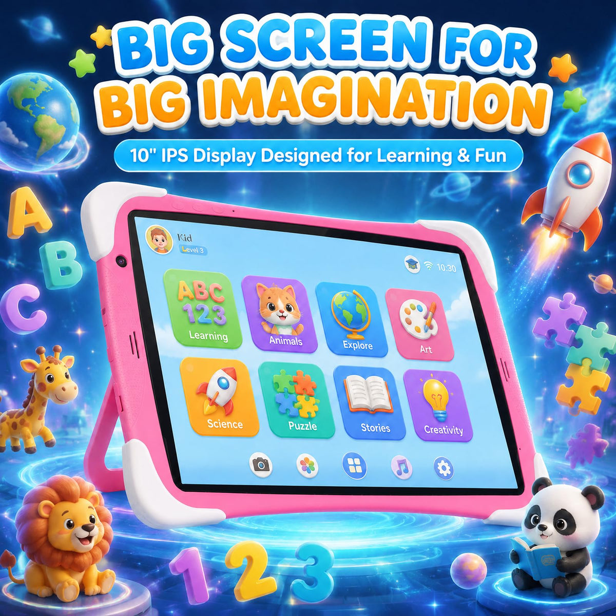 Kids Tablet 10Inch Android with Shockproof Case G223493