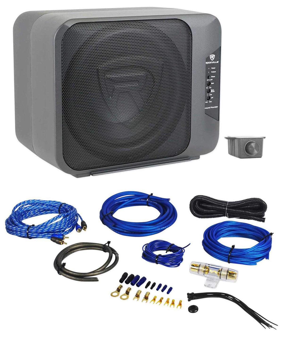 Dual 10.5" Powered Car Subwoofer S63771