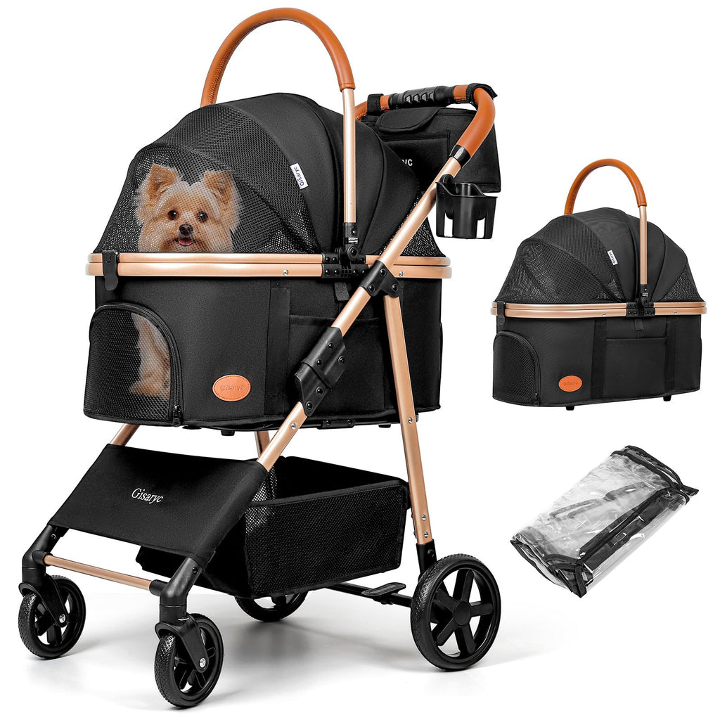 Black 3-in-1 Pet Stroller G832