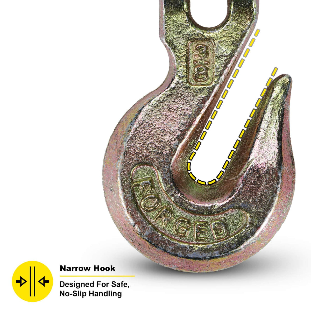 3/8 Heavy Duty Clevis Grab Hook 4 Pack G1544