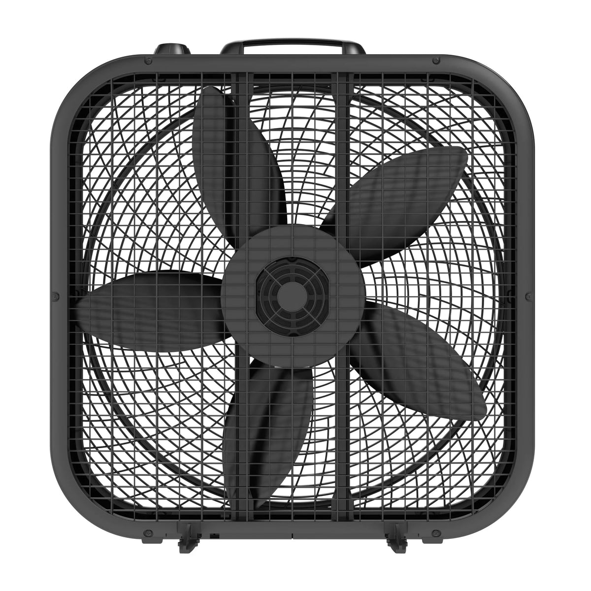 Black 20-inch 3-Speed Box Fan with Handle M28183
