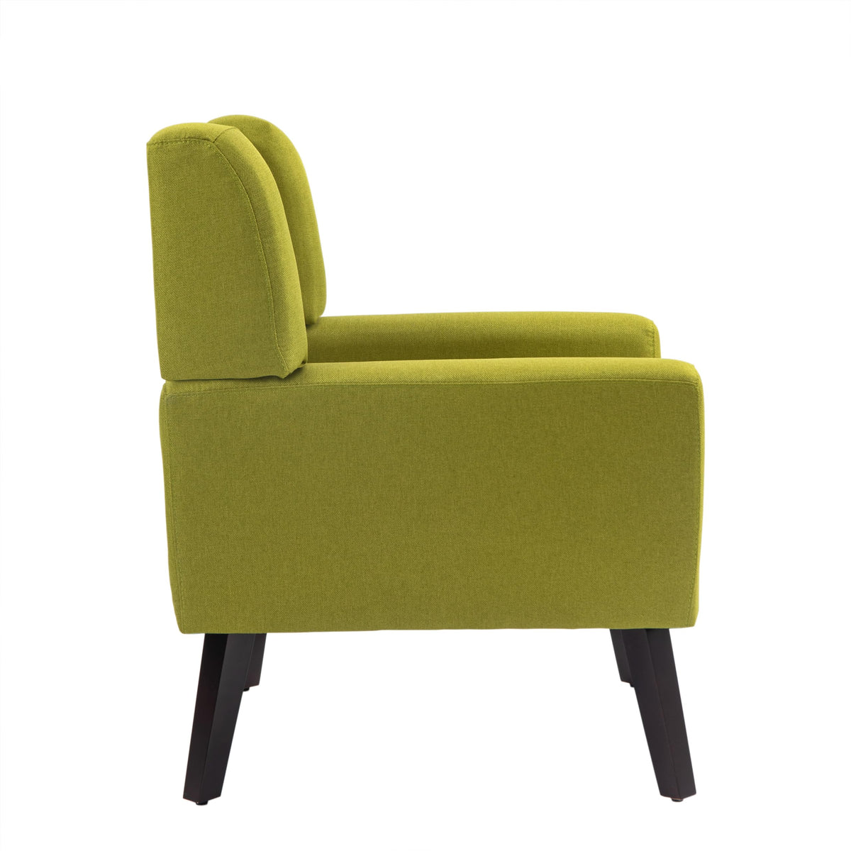 Green Fabric Accent Chairs Set of 2 D8196