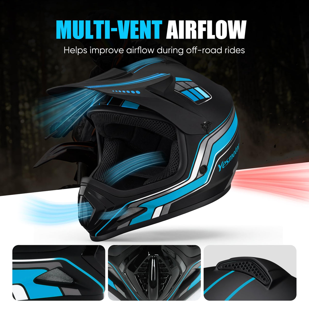 Youth Dirt Bike Full Face Helmet I461
