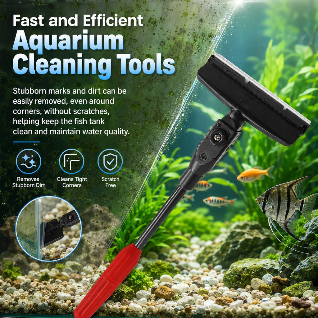 7 in 1 Aquarium Cleaning Kit with Adjustable Long Handle V393602
