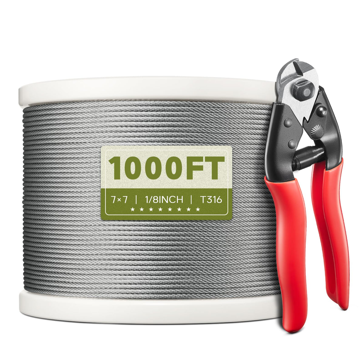 1/8" T316 Stainless Steel Cable K108432