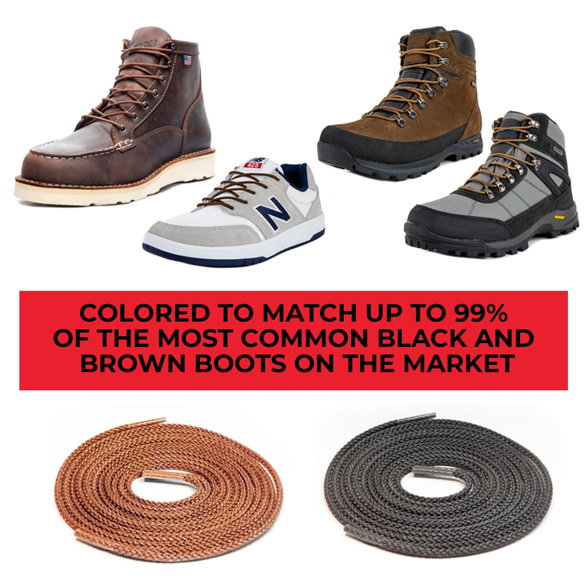Waterproof Fire Resistant Bootlaces I915604