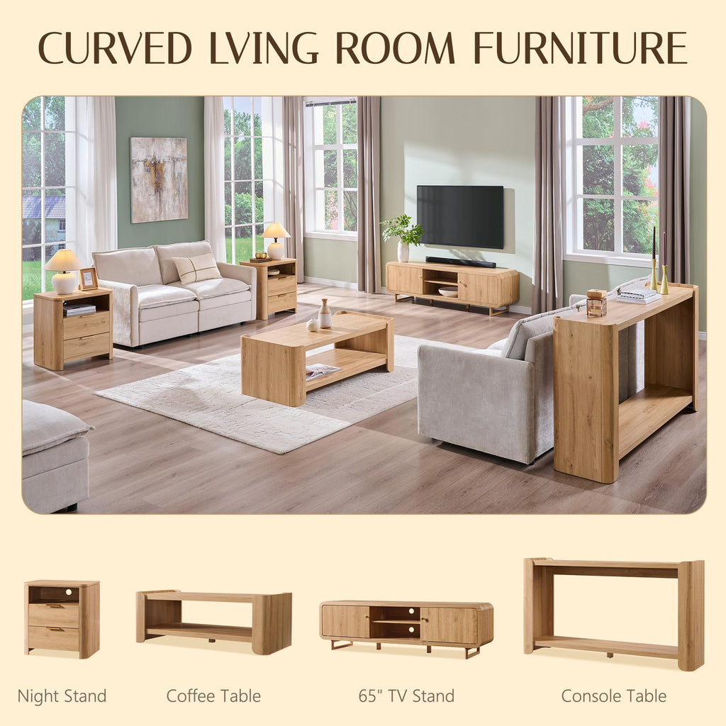 48" 2-Tier Storage Coffee Table A1085