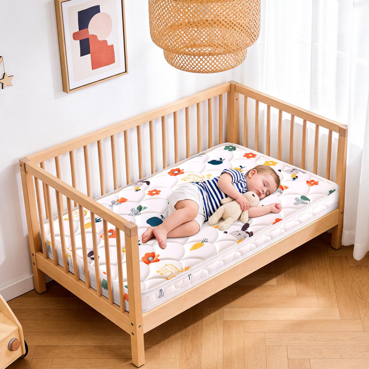 Mini Crib Mattress 38" x 24" x 4" Premium Foam Hypoallergenic F316