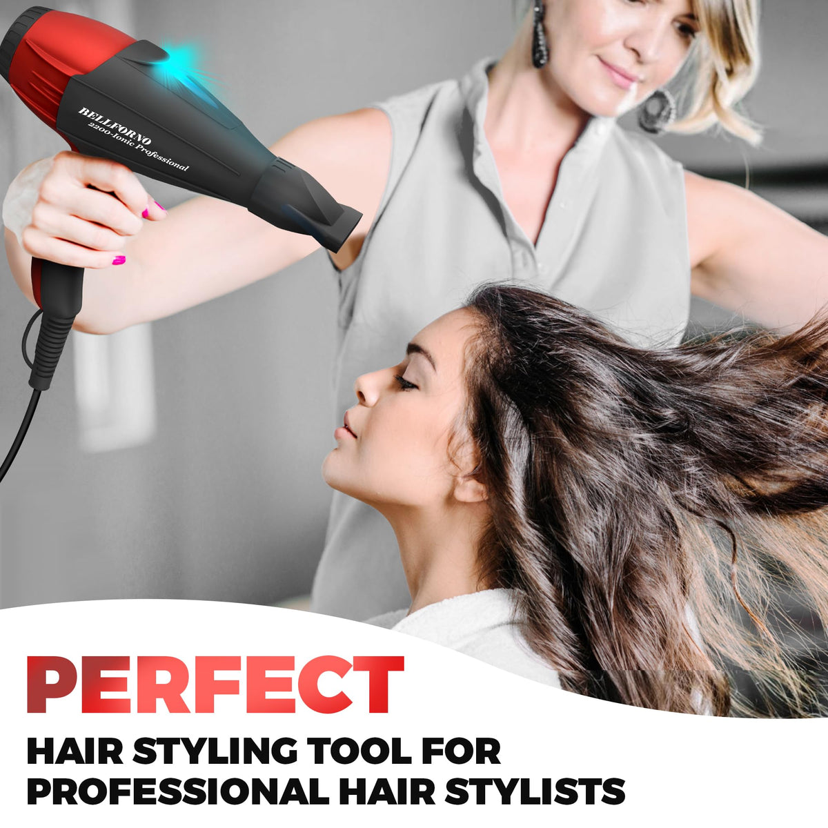 Ionic Curly Hair Dryer with Diffuser R2439